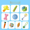 Dog Squeaky Chew Toy Set for Play and Solo Entertainment