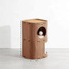 Multi-Level Cat Tree with Enclosed Houses & Scratching Boards