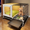 Indoor Small Dog Crate with Separate Sleeping and Potty Areas