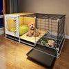 Indoor Small Dog Crate with Separate Sleeping and Potty Areas