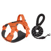 Lightweight Adjustable Vest-Style Dog Harness with Leash