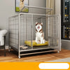 Iron Dog Crate with Potty Tray for Medium to Large Dogs
