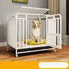 Iron Dog Crate with Potty Tray for Medium to Large Dogs