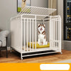 Iron Dog Crate with Potty Tray for Medium to Large Dogs