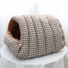 Enclosed Pet Bed with Open Entry for Cats & Dogs