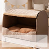 Enclosed Pet Bed with Removable Washable Design for Cats & Dogs