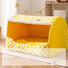 Enclosed Pet Bed with Removable Washable Design for Cats & Dogs
