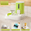 Automatic Pet Feeder with Dual Food and Water Bowls