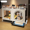 Dog Crate with Separate Toilet Tray Area