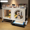Dog Crate with Separate Toilet Tray Area