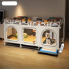 Dog Crate with Separate Toilet Tray Area