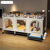 Dog Crate with Separate Toilet Tray Area