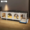 Dog Crate with Separate Toilet Tray Area