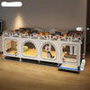 Dog Crate with Separate Toilet Tray Area