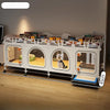 Dog Crate with Separate Toilet Tray Area