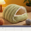 Semi-Enclosed Washable Bed for Cats and Small Dogs