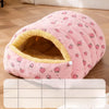 Semi-Enclosed Washable Bed for Cats and Small Dogs