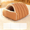Enclosed Faux Fur Pet Bed
