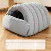Enclosed Faux Fur Pet Bed