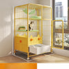 Multi-Level Cat Cage with Litter Box