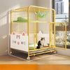 Multi-Level Cat Cage with Litter Box