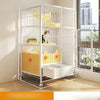 Multi-Level Cat Cage with Litter Box