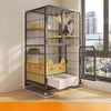 Multi-Level Cat Cage with Litter Box
