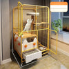 Multi-Level Cat Cage with Litter Box