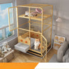 Multi-Level Cat Cage with Litter Box