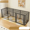 Indoor Metal Pet Playpen with Door and Roof for Cats & Small Dogs